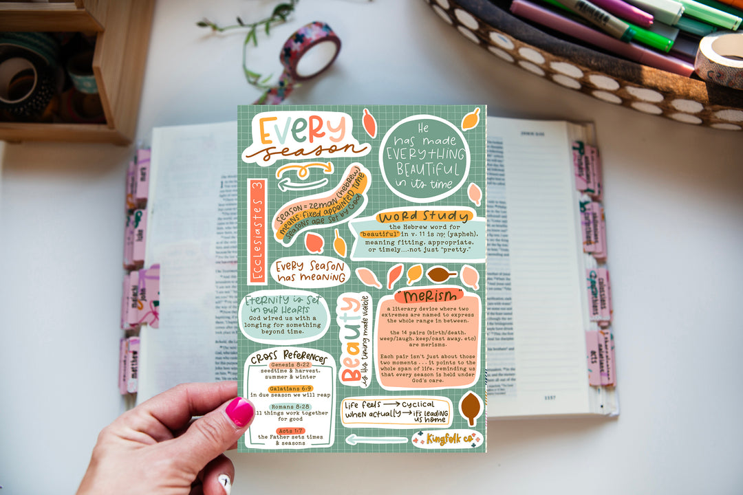 Every Season Sticker Sheet - Kingfolk Co
