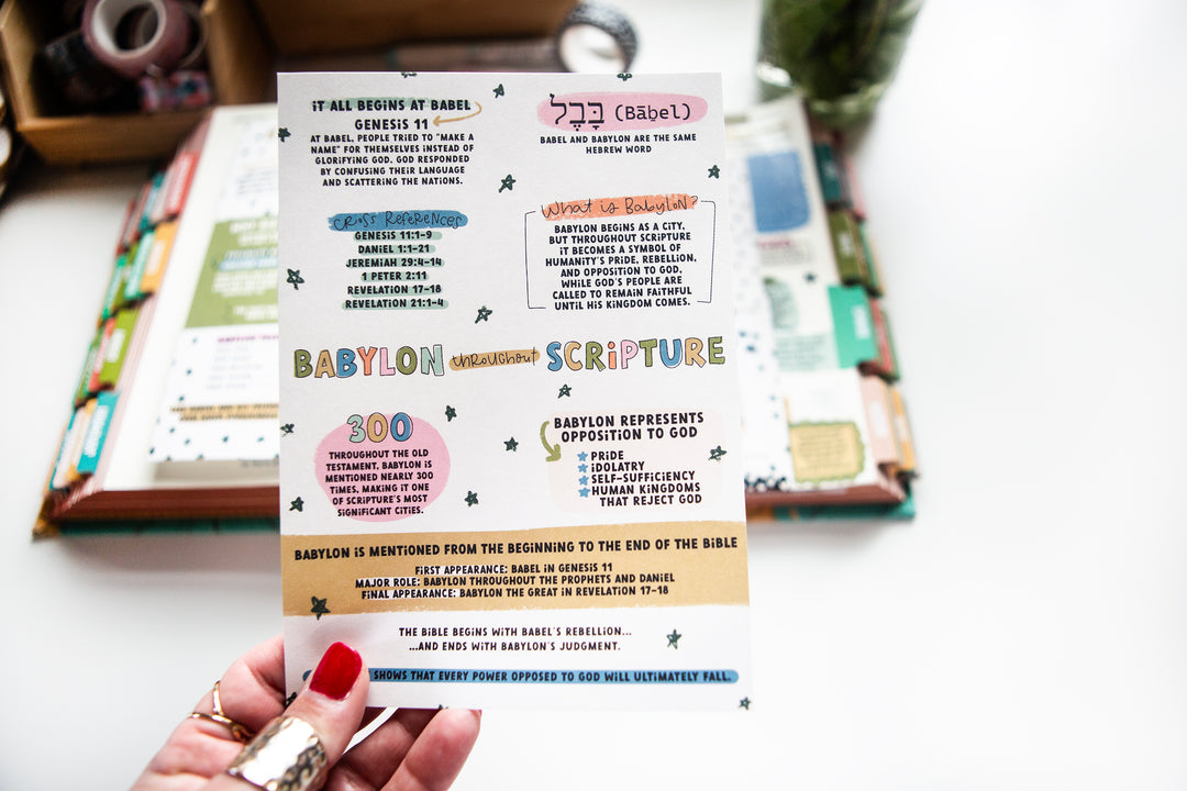 Babylon Throughout Scripture TIP-IN Sheet - Kingfolk Co