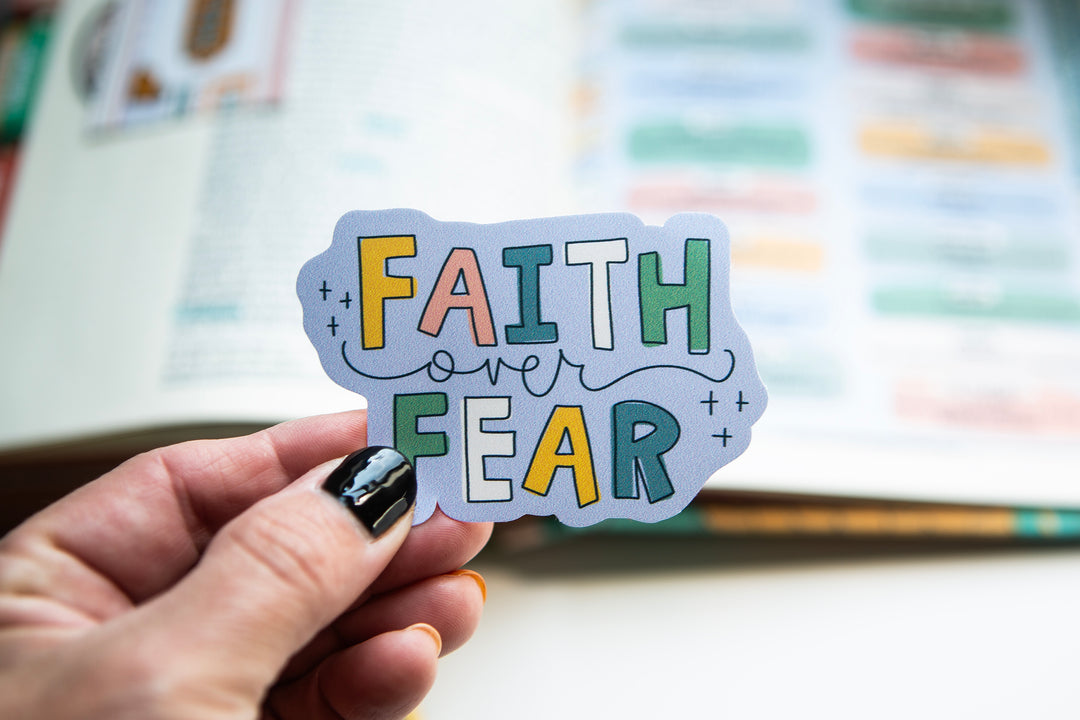Purple Faith over Fear (Hall of Faith) Vinyl Sticker - Kingfolk Co