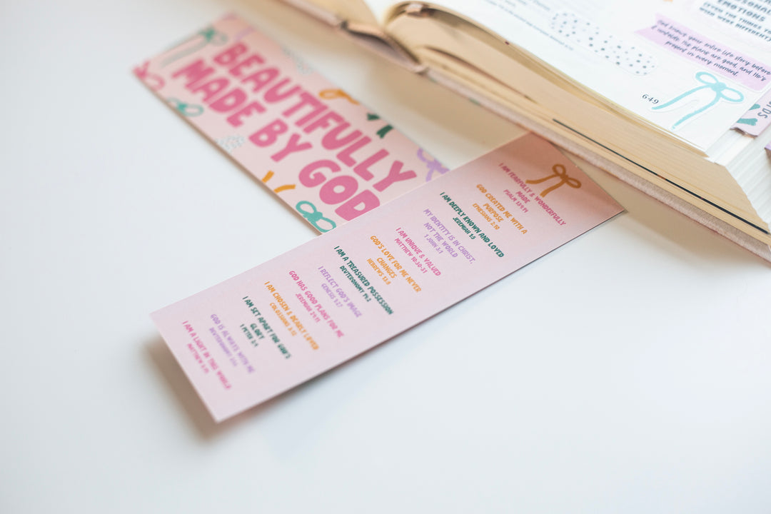Beautifully Made By God bookmark - Kingfolk Co