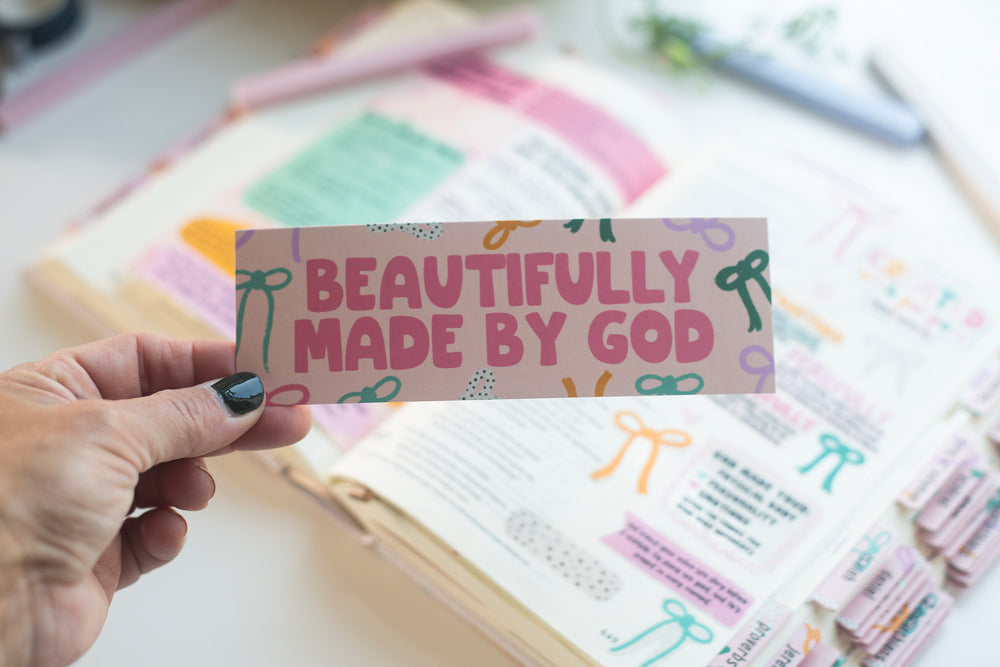 Beautifully Made By God bookmark - Kingfolk Co
