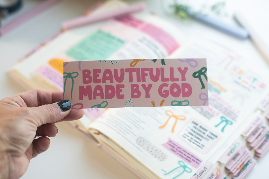 Beautifully Made By God bookmark - Kingfolk Co