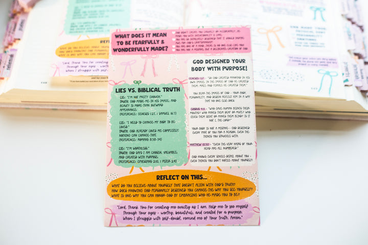 Fearfully + Wonderfully Made Tip-in Sheet - Kingfolk Co