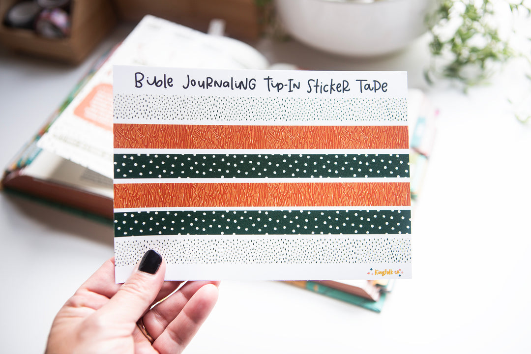 Refined By Fire Tip-in TAPE Sticker Sheet - Kingfolk Co