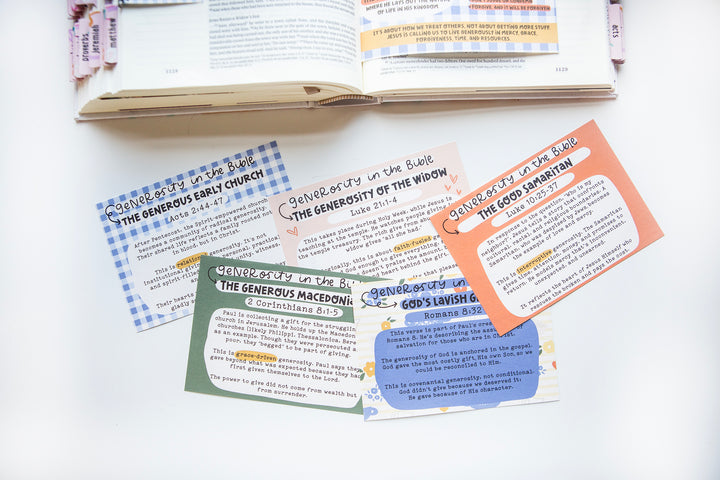 Loaded Bible Mini Tip-In Bundle – 7 Printable Bible Study Sets | Digital Bible Journaling Inserts on Covenants, I Am Statements, Names of God & More