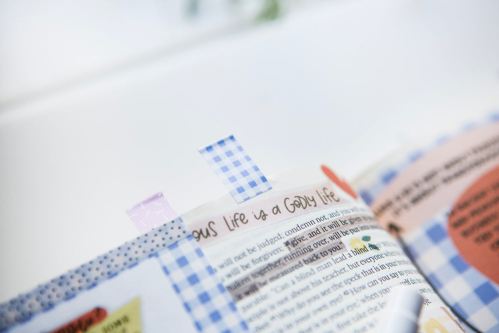 Blue Gingham Bible Flaggers - Kingfolk Co