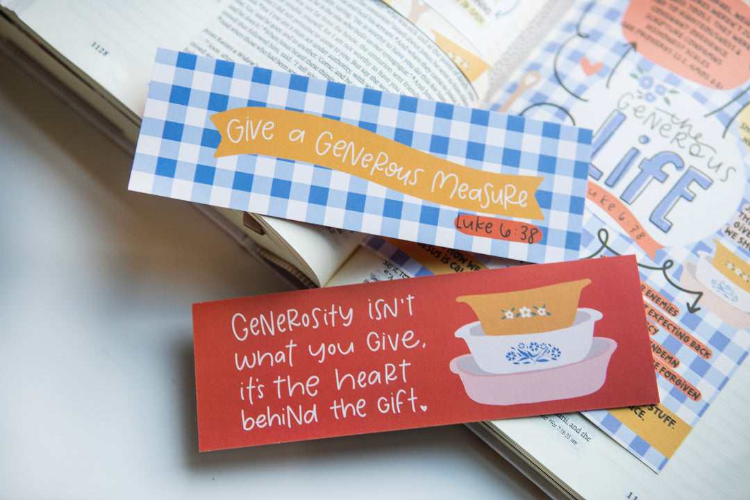 The Generous Life bookmark - Kingfolk Co