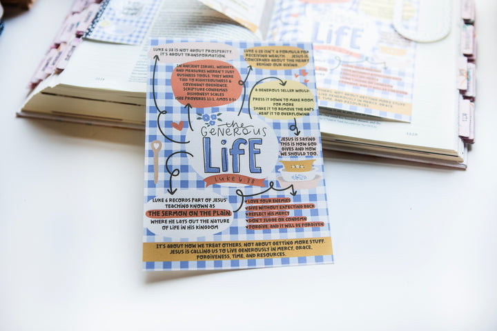 The Generous Life Tip-in Sheet - Kingfolk Co