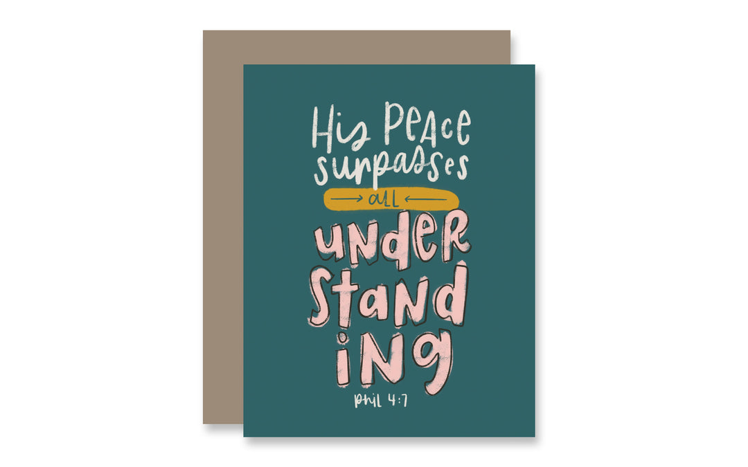 His Peace Surpasses Greeting Card - Kingfolk Co