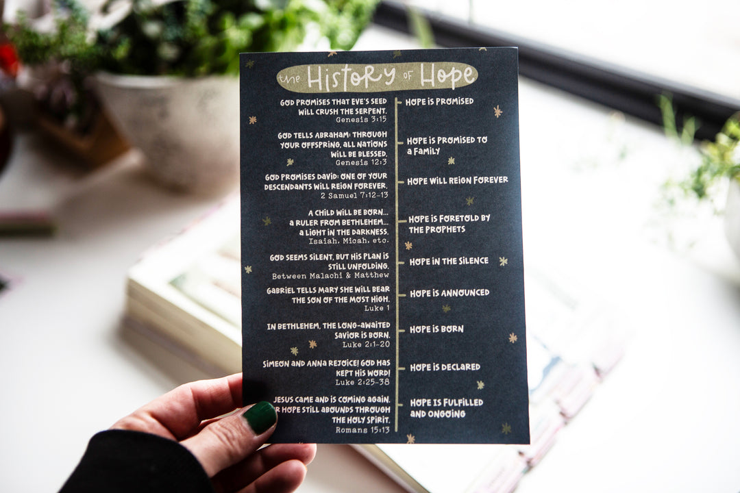 History of Hope Tip-in Sheet - Kingfolk Co