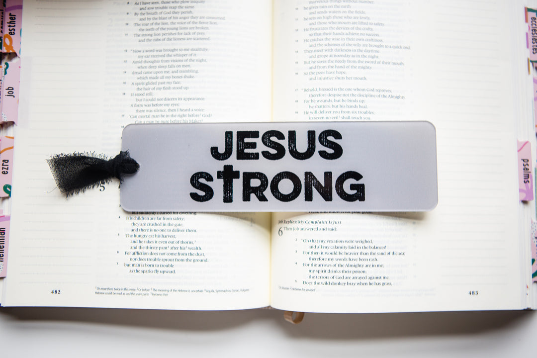 JESUS STRONG Acrylic Bookmark - Kingfolk Co