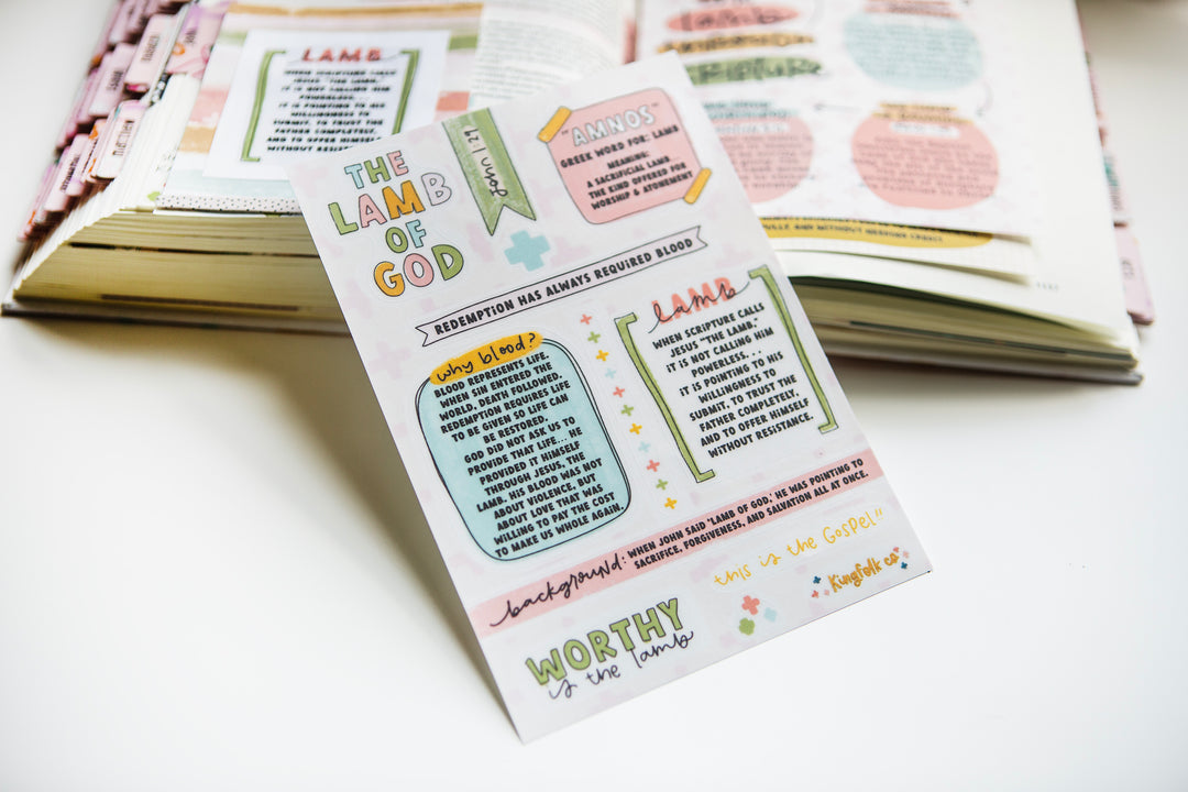 Lamb of God Sticker Sheet - Kingfolk Co