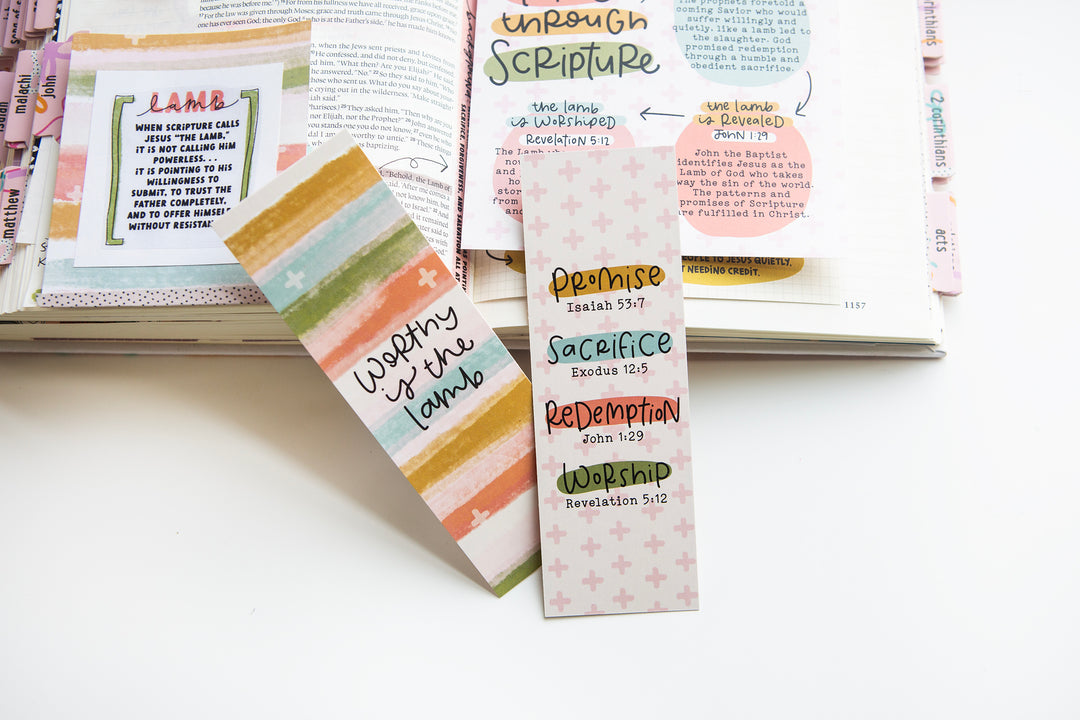 Worthy is the Lamb bookmark - Kingfolk Co