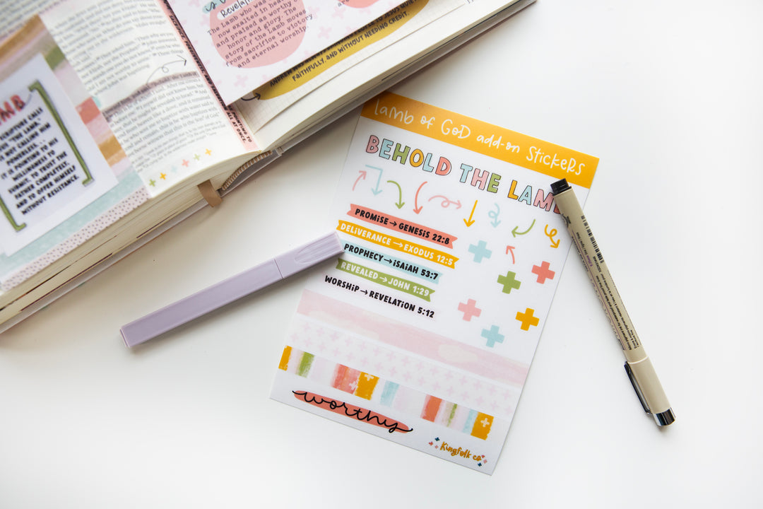 Lamb of God ADD-ON Sticker Sheet - Kingfolk Co