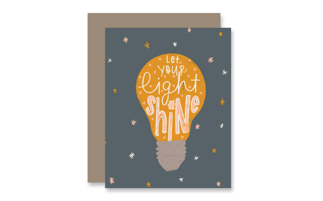 Let Your Light Shine Greeting Card - Kingfolk Co