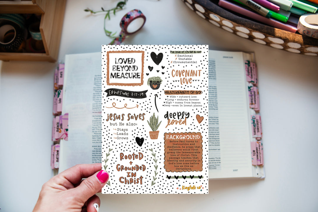 Loved Beyond Measure Sticker Sheet