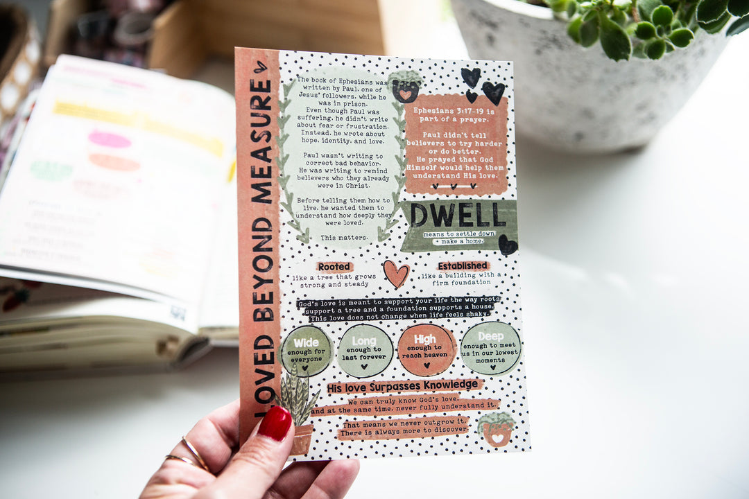 Loved Beyond Measure Tip-in Sheet - Kingfolk Co