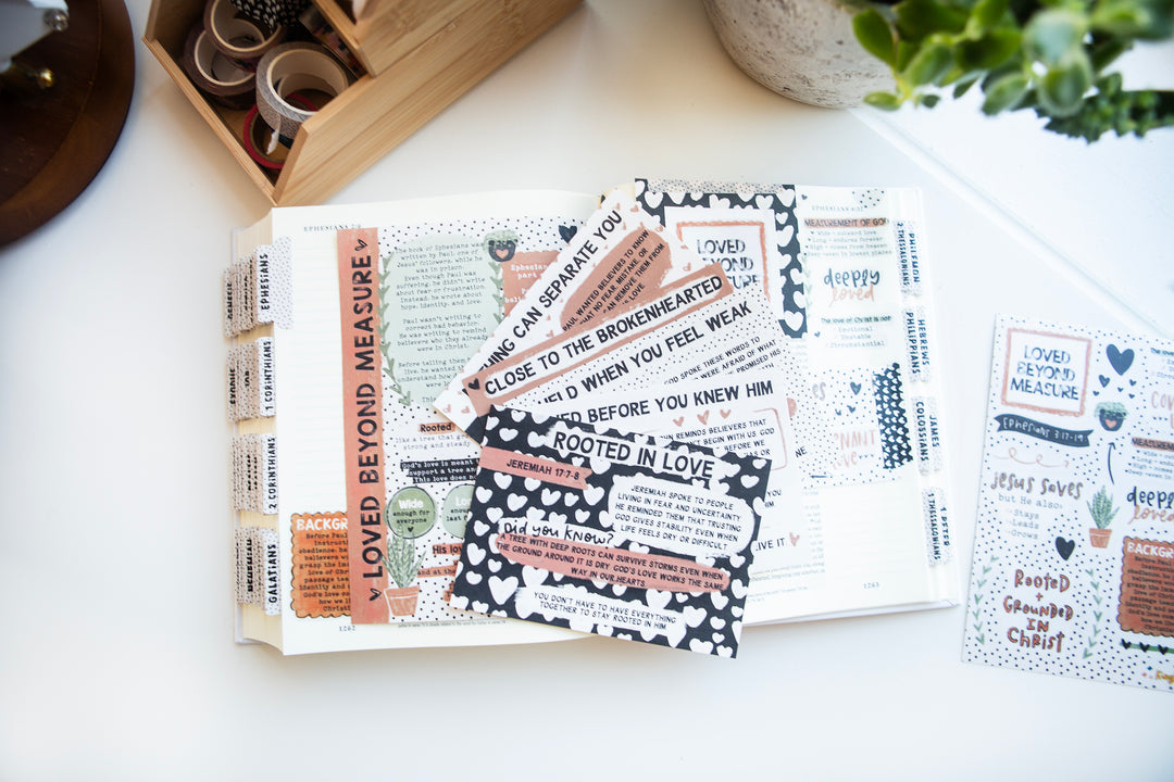 Loved Beyond Measure Mini Tip-in Sheet Bundle (Set of 5) - Kingfolk Co