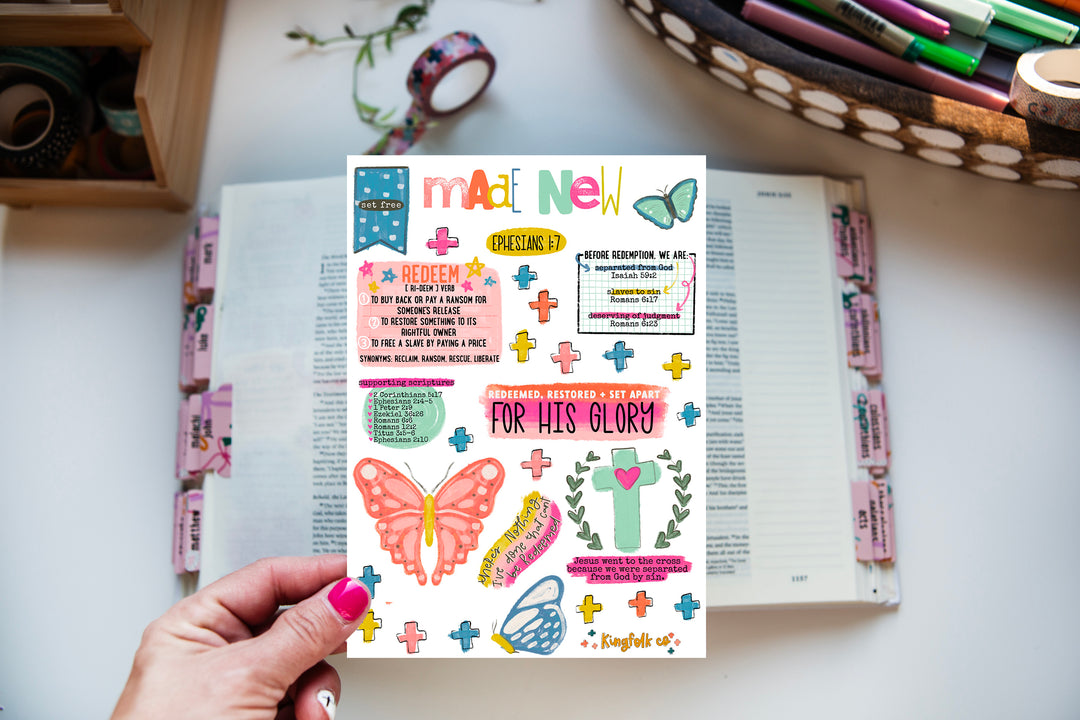 Made New Sticker Sheet - Kingfolk Co