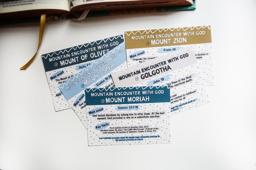 Mountain Encounters with God Mini Tip-in Sheet Bundle (Set of 5) - Kingfolk Co