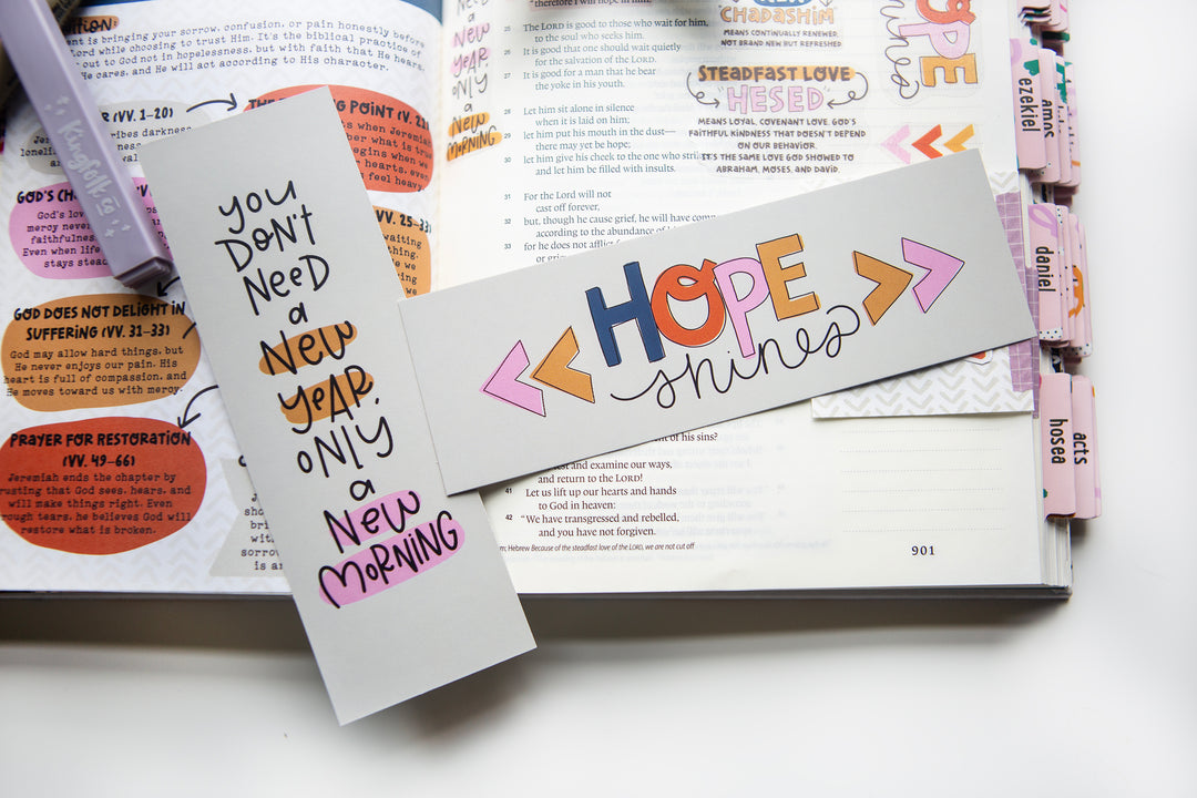 Hope Shines bookmark - Kingfolk Co