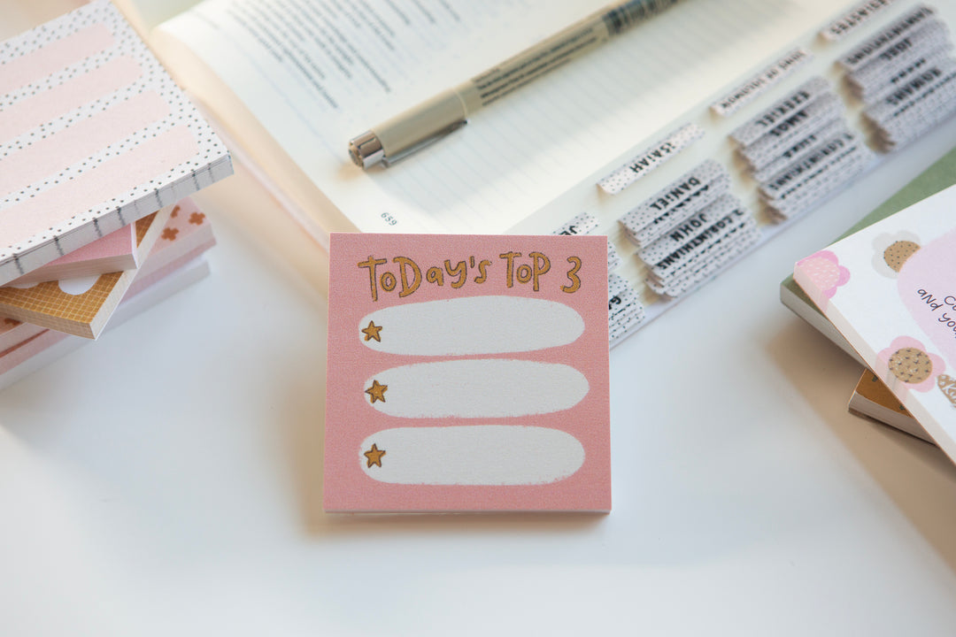 Today's Top Three Sticky Notepad - Kingfolk Co