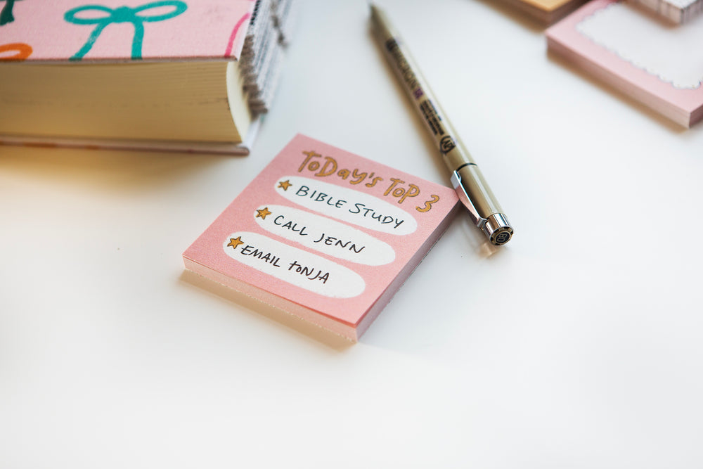 Today's Top Three Sticky Notepad - Kingfolk Co