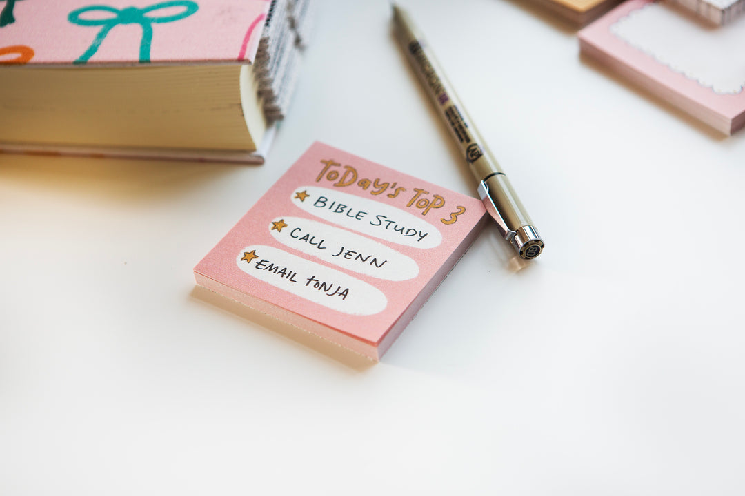 Today's Top Three Sticky Notepad - Kingfolk Co