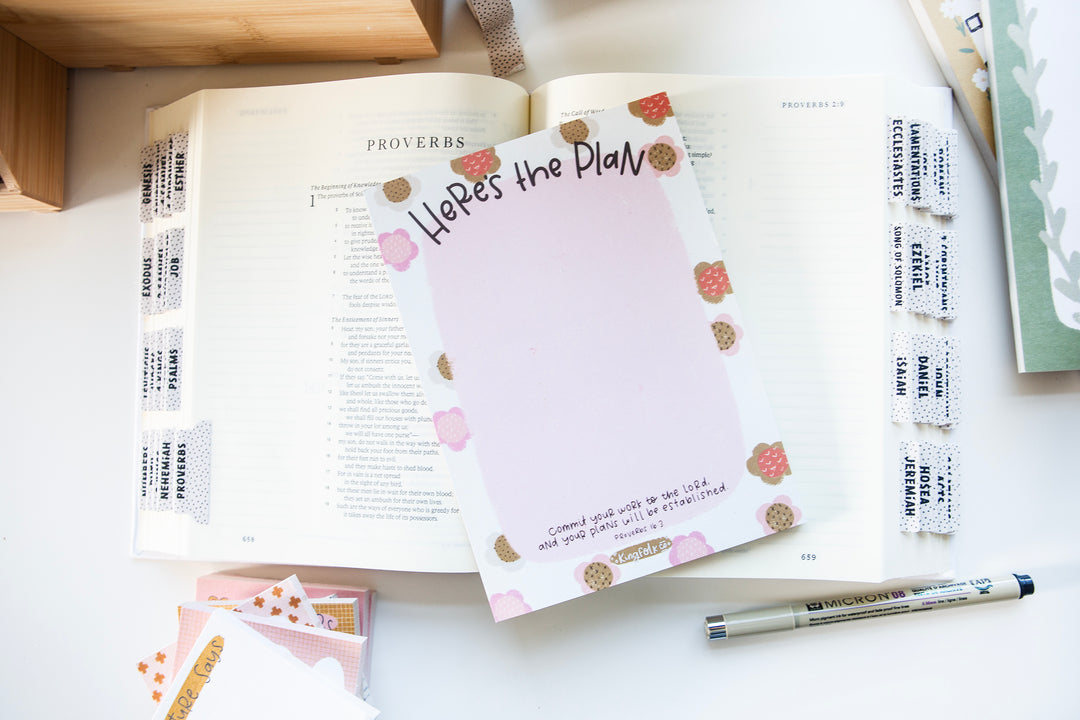 Here's the Plan 5x7 Notepad - Kingfolk Co