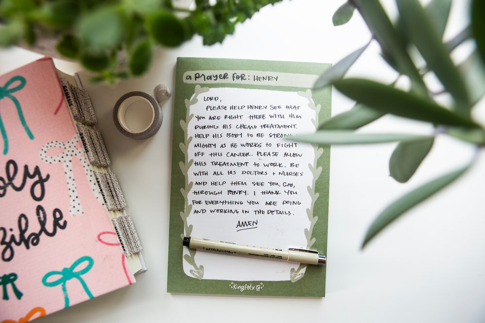 A Prayer For Large Notepad - Kingfolk Co