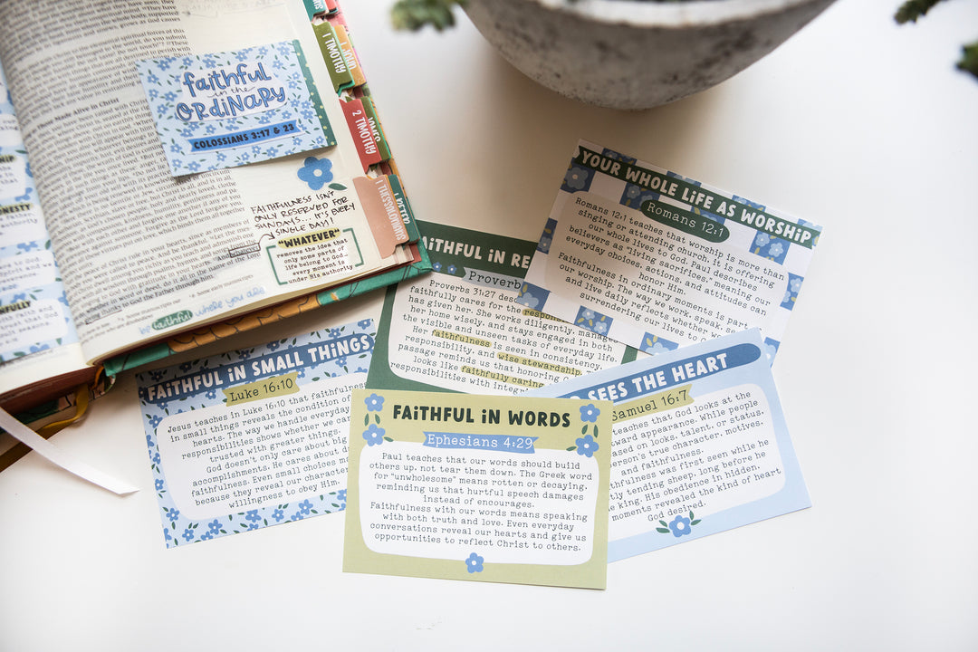 Faithful in the Little Things Mini Tip-in Sheet Bundle (Set of 5)