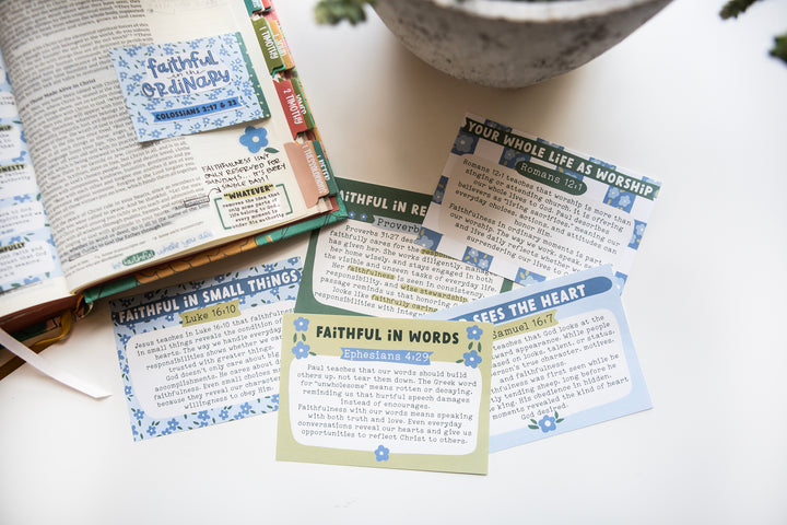 Faithful in the Little Things Mini Tip-in Sheet Bundle (Set of 5)