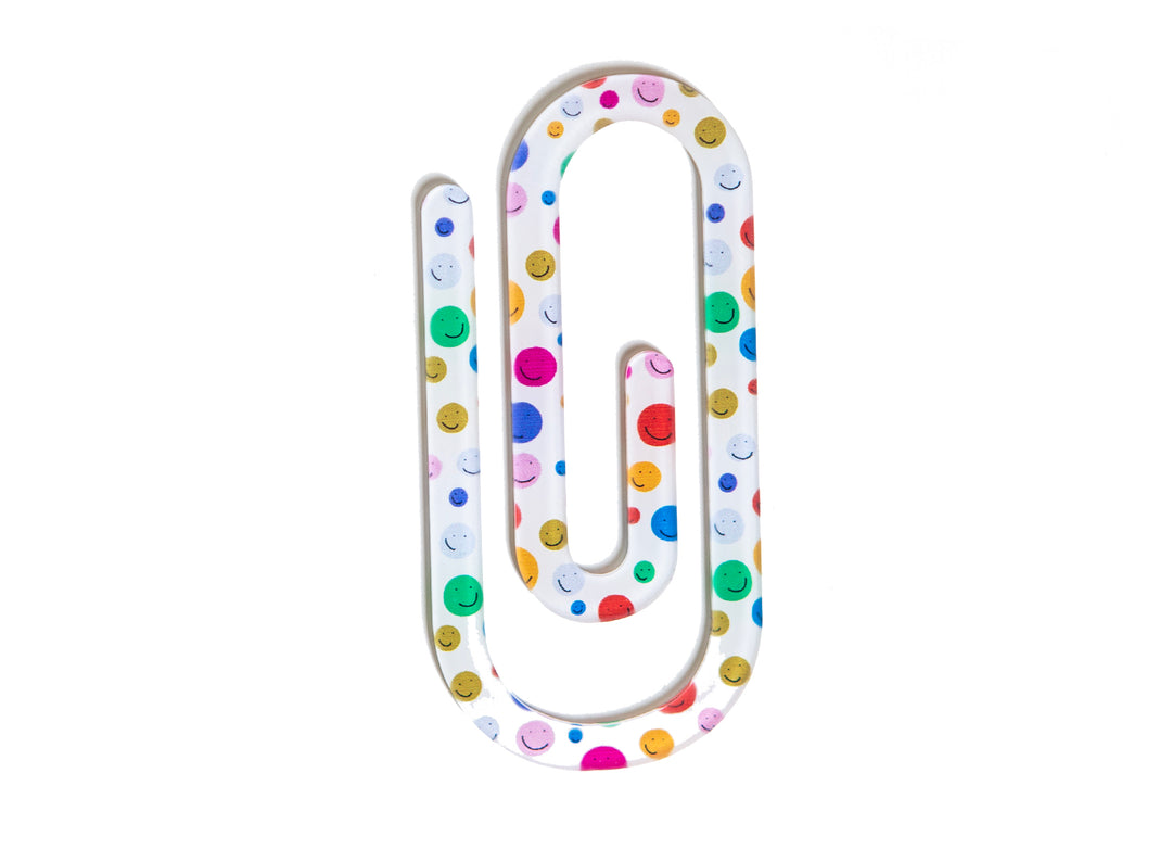 Happy Face Jumbo Paperclip - Kingfolk Co