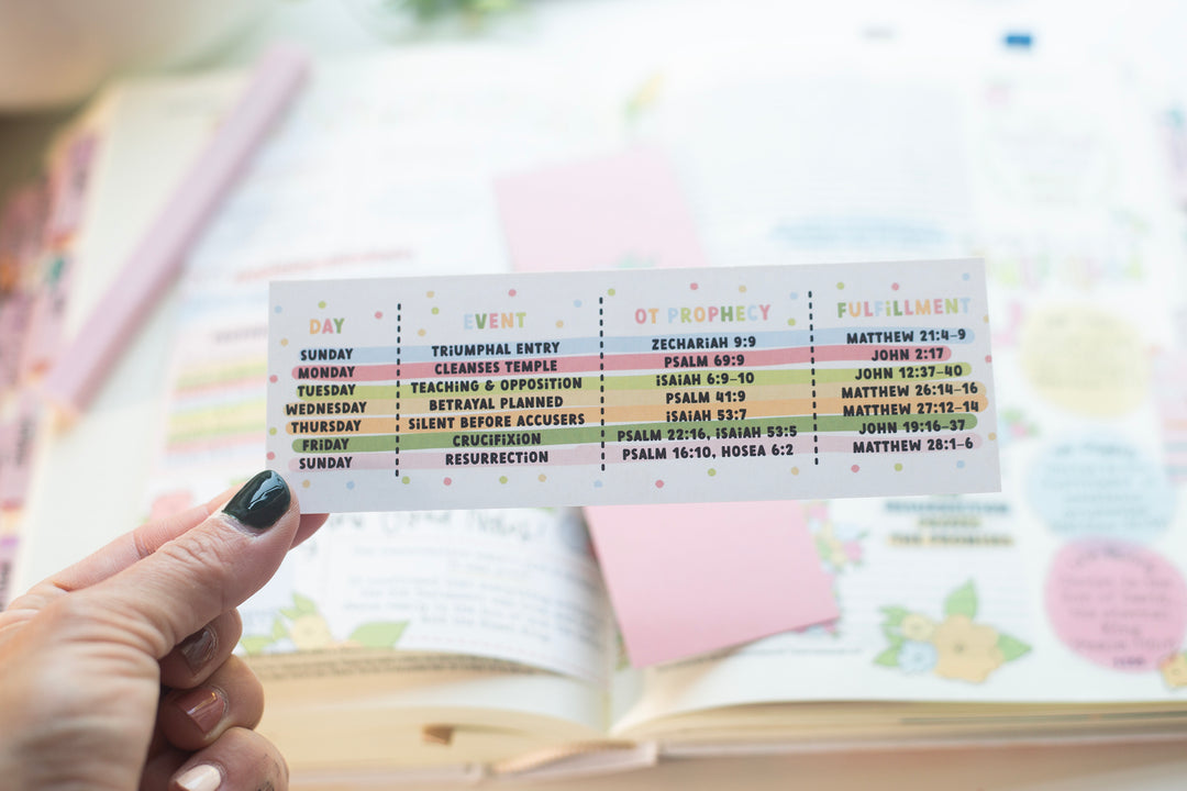 Holy Week bookmark - Kingfolk Co