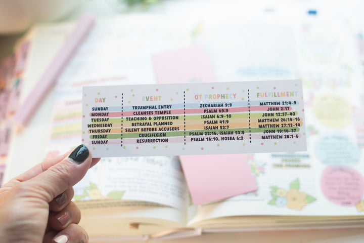 Holy Week bookmark - Kingfolk Co