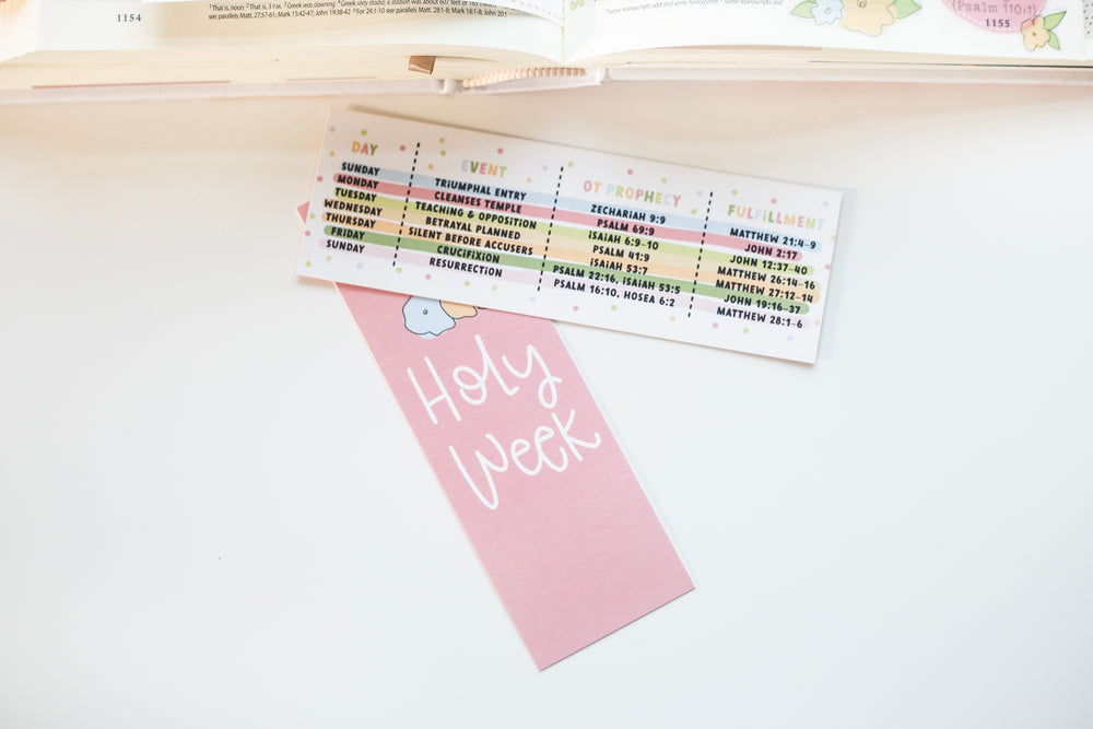 Holy Week bookmark - Kingfolk Co