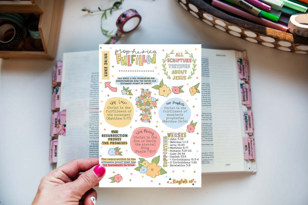 Prophecies Fulfilled (Easter) Sticker Sheet – Kingfolk Co