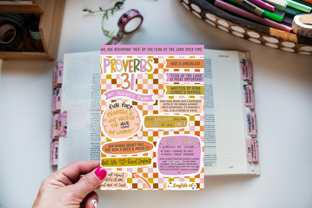 Proverbs 31 Sticker Sheet – Kingfolk Co