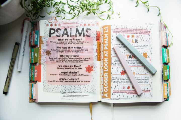 Introduction to The Book of Psalms VELUM tip-in Sheet - Kingfolk Co