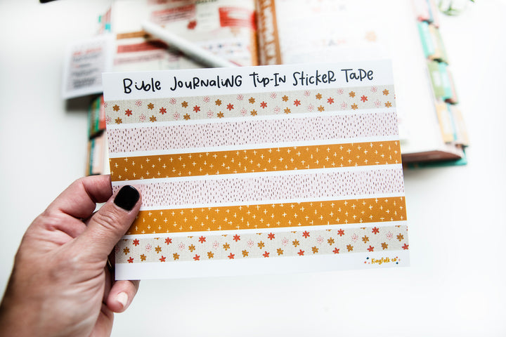 Delighting in God's Word (Psalm 1) Tip-in TAPE Sticker Sheet - Kingfolk Co