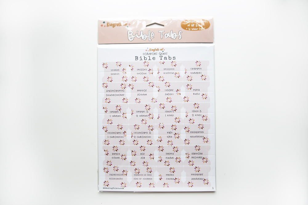 COMFORT QUILT Bible Tabs, purple - Kingfolk Co