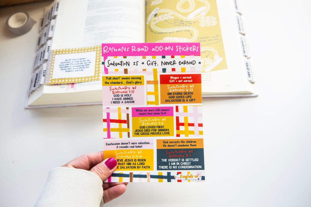 Romans Road ADD-ON Sticker Sheet - Kingfolk Co