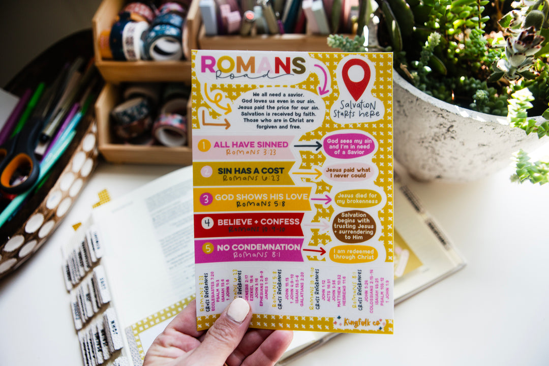 Romans Road Sticker Sheet - Kingfolk Co