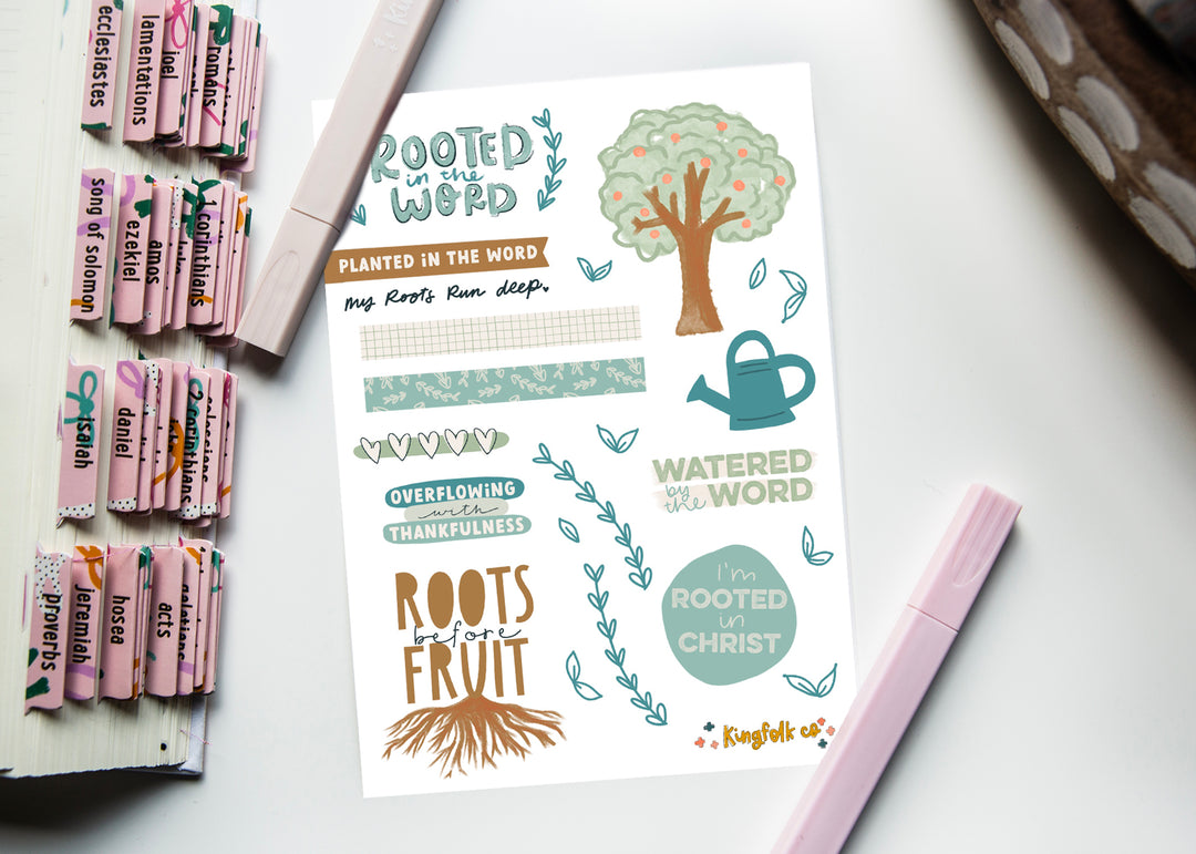Deeply Rooted ADD-ON Sticker Sheet - Kingfolk Co