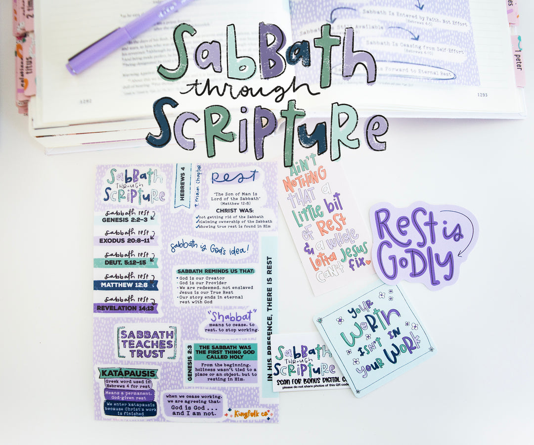 Sabbath Through Scripture (January 2026) Monthly Subscription - Kingfolk Co