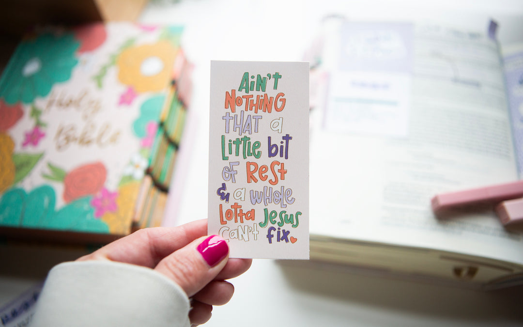 Ain't Nothing that a Little Bit of Rest & a Whole Lotta Jesus Can't Fix Vinyl Sticker - Kingfolk Co