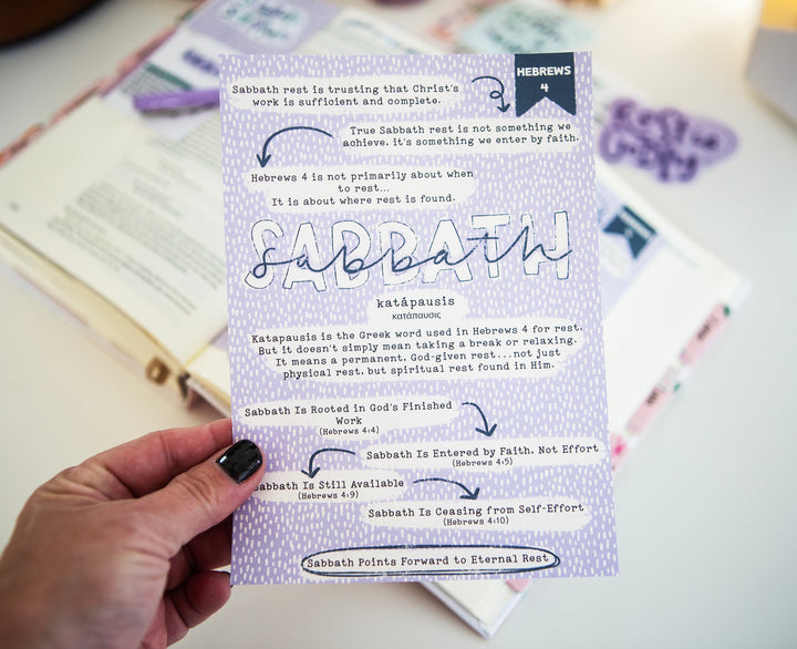 Sabbath Tip-in Sheet - Kingfolk Co