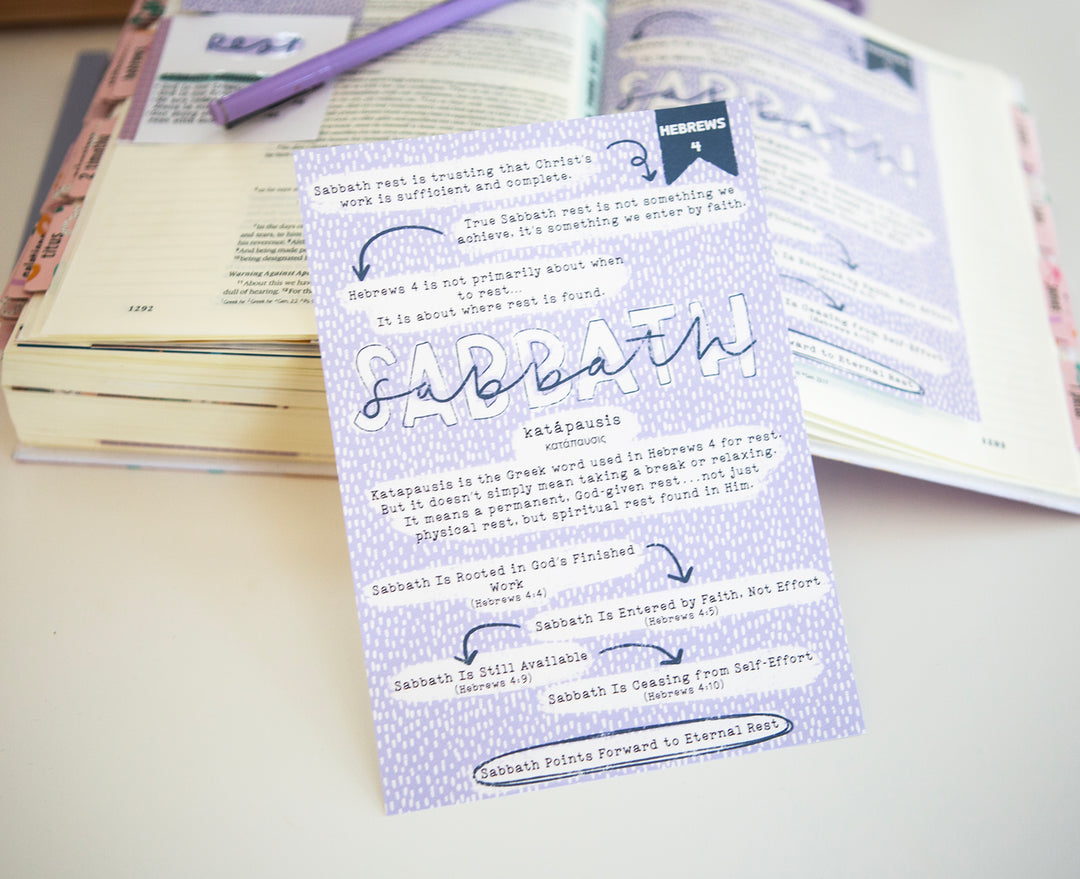 Sabbath Tip-in Sheet - Kingfolk Co