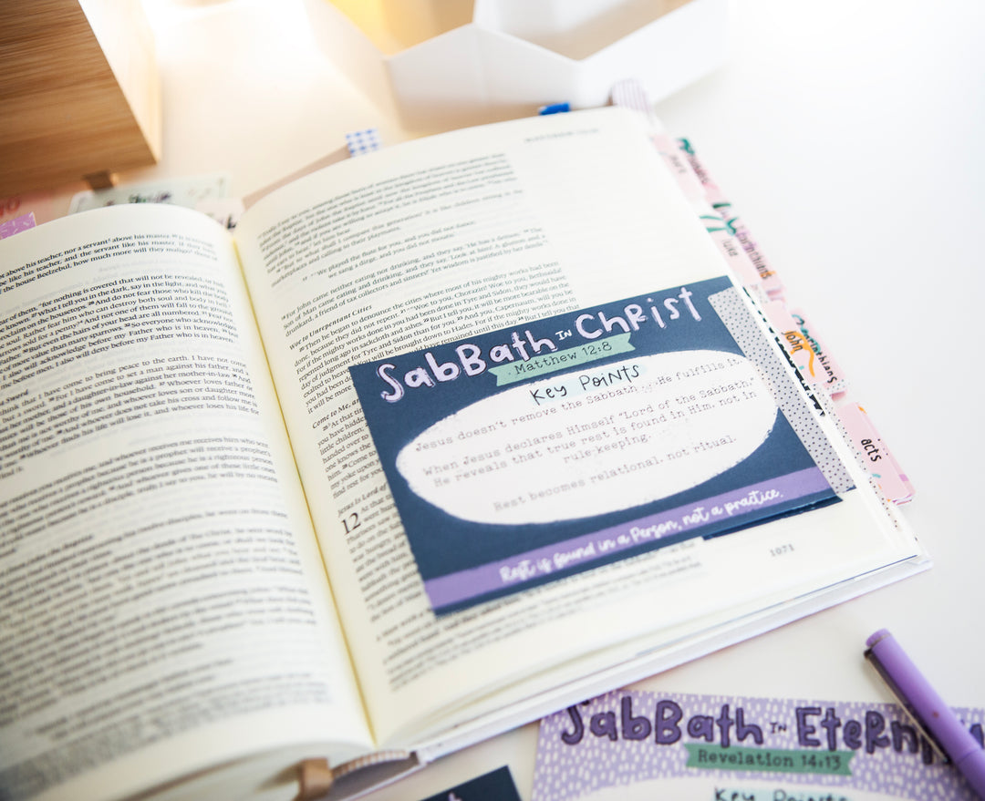 Sabbath Through Scripture Mini Tip-in Sheet Bundle (Set of 5) - Kingfolk Co