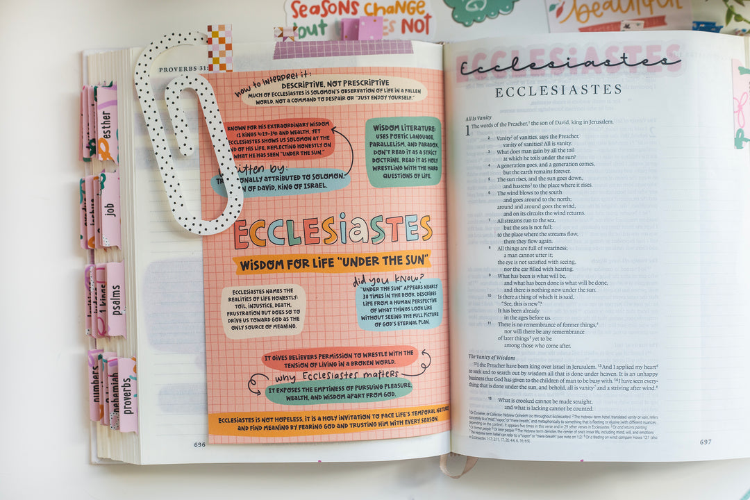 Ecclesiastes Tip-in Sheet - Kingfolk Co